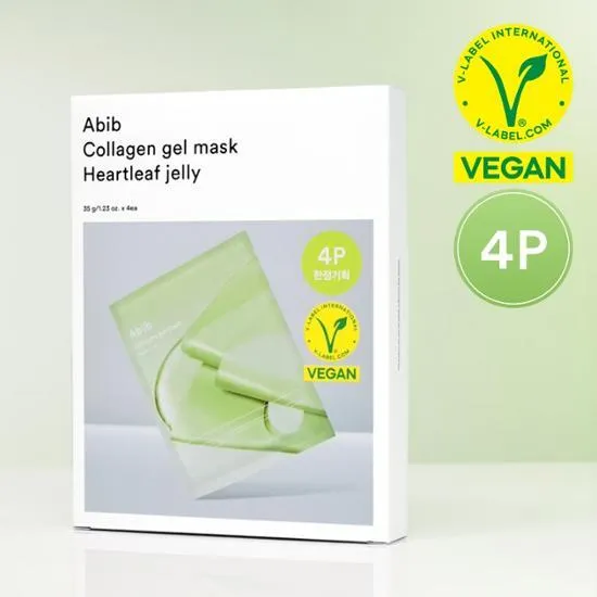 Abib Collagen Gel Mask Sheet Heartleaf Jelly 35g*4pcs