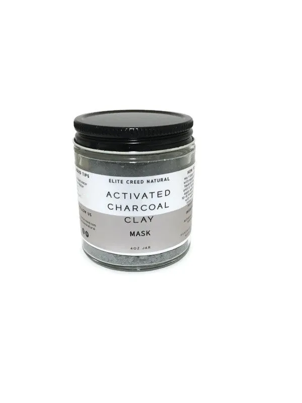 Activated Charcoal Dry Clay Mask - Deep Cleansing, Pore Minimizing, and Acne Prevention