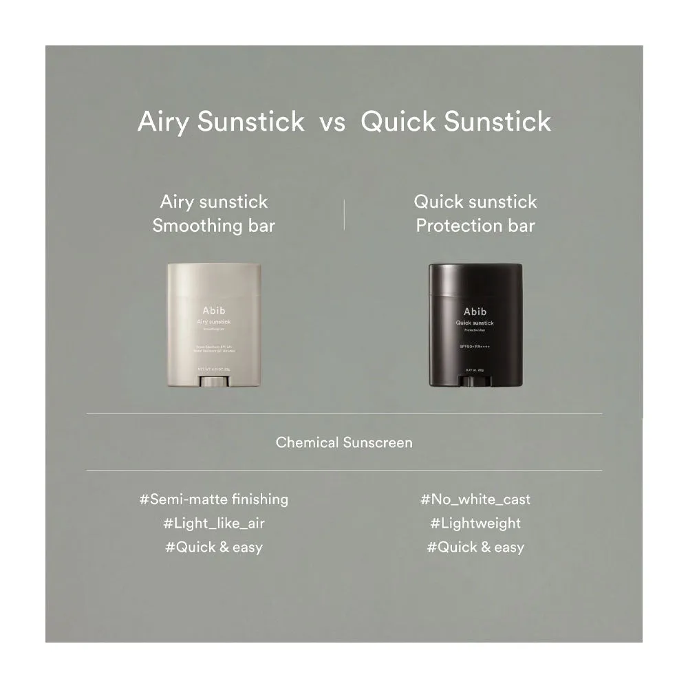 Airy Sunstick Smoothing Bar SPF50  PA    