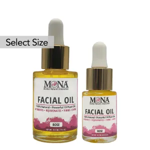 All Natural Face Oil with Rosehip, Vitamin E, and Argan Oil | Anti-Aging | All Skin Types | Rose Scented