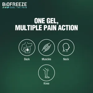 Biofreeze Pain Relief Gel For Muscle & Joint Pain, Temporary Pain Relief  With Soothing Menthol 118ml