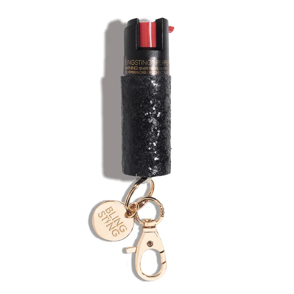 Black Glitter Pepper Spray