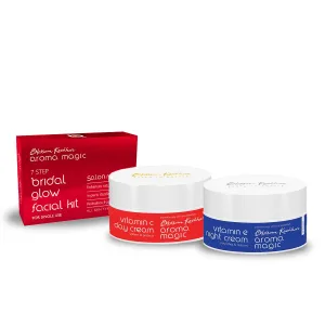 Bridal Glow Facial Kit - Single Use   Vitamin C Day Cream   Vitamin E Night Cream