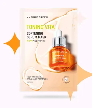 BRING GREEN Toning Vita Smoothing Serum Mask 30g*5