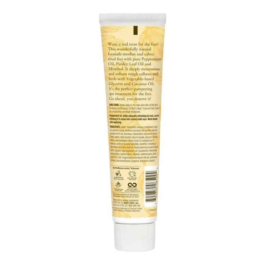 Burt's Bees Peppermint Foot Lotion 3.38 oz Lotion