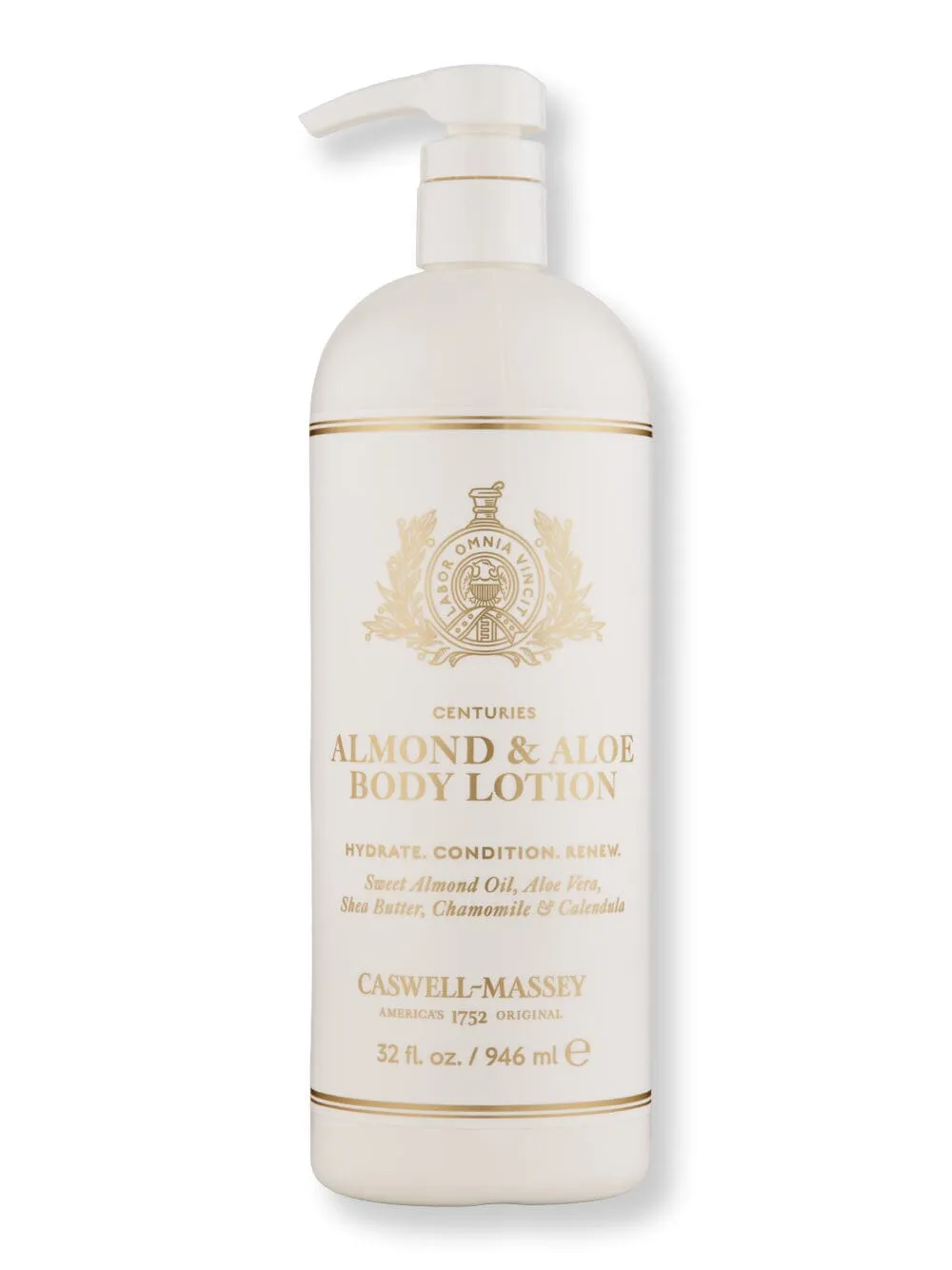 Caswell Massey Almond & Aloe Body Lotion 32 oz
