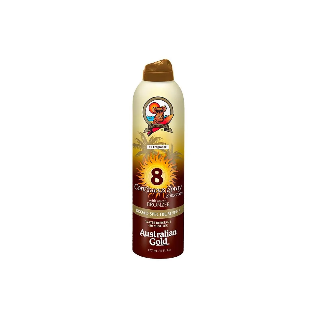 Continuous Spray Sunscreen with Instant Bronzer SPF8