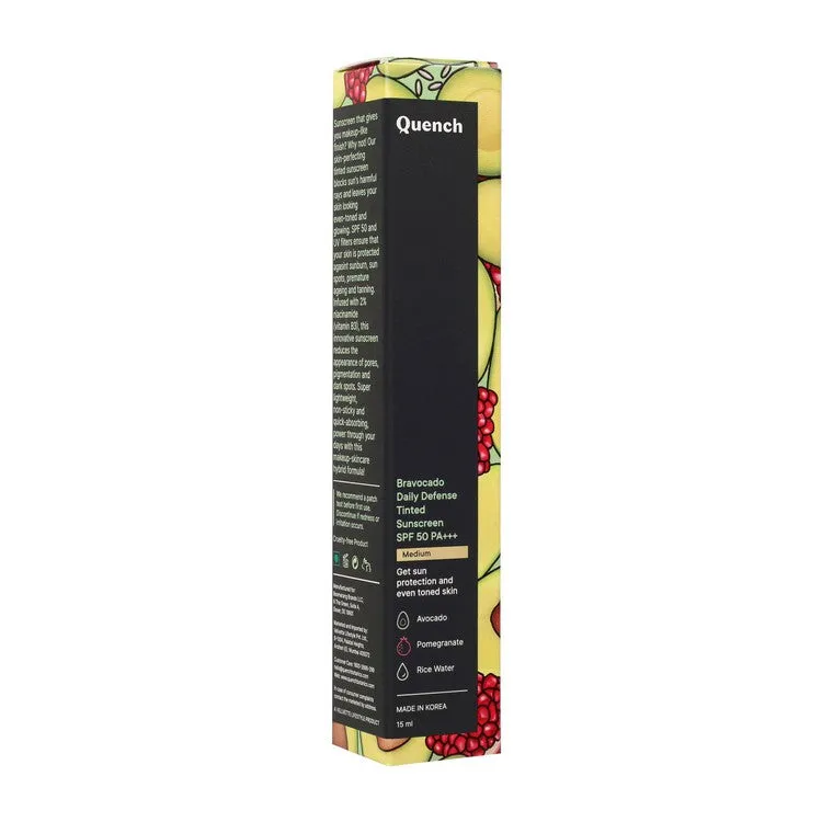 Daily Defense Tinted sunscreen SPF 50 PA    (Medium) - 15ml