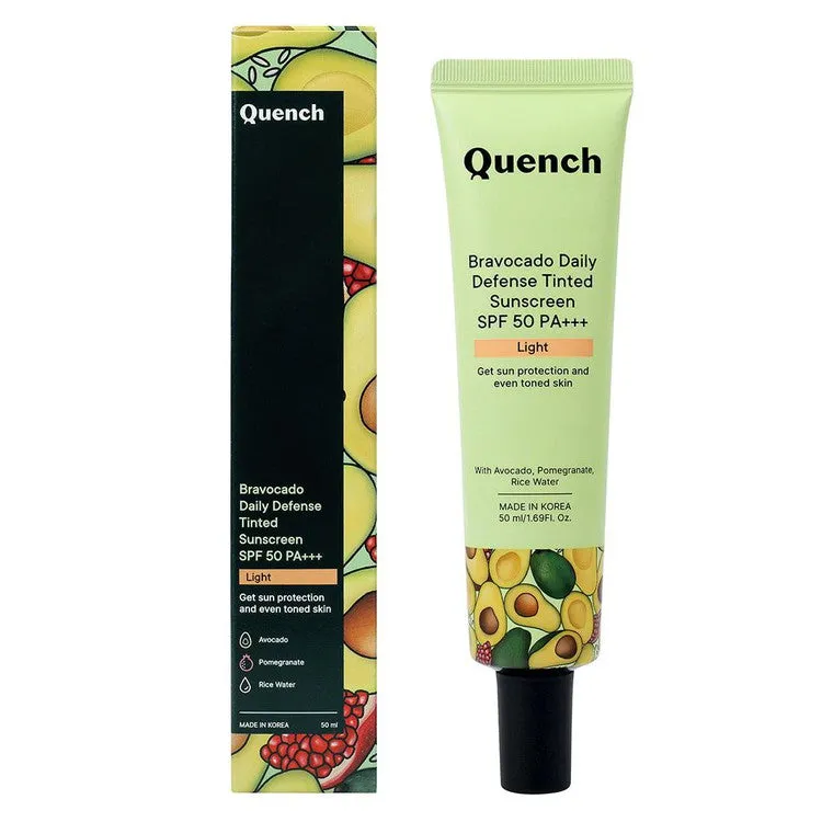 Daily Defense Tinted Sunscreen SPF 50 PA    with Avocado Vitamins C & E (Light) - 50 ML