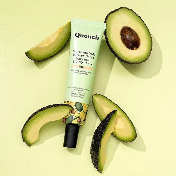 Daily Defense Tinted Sunscreen SPF 50 PA    with Avocado Vitamins C & E (Light) - 50 ML