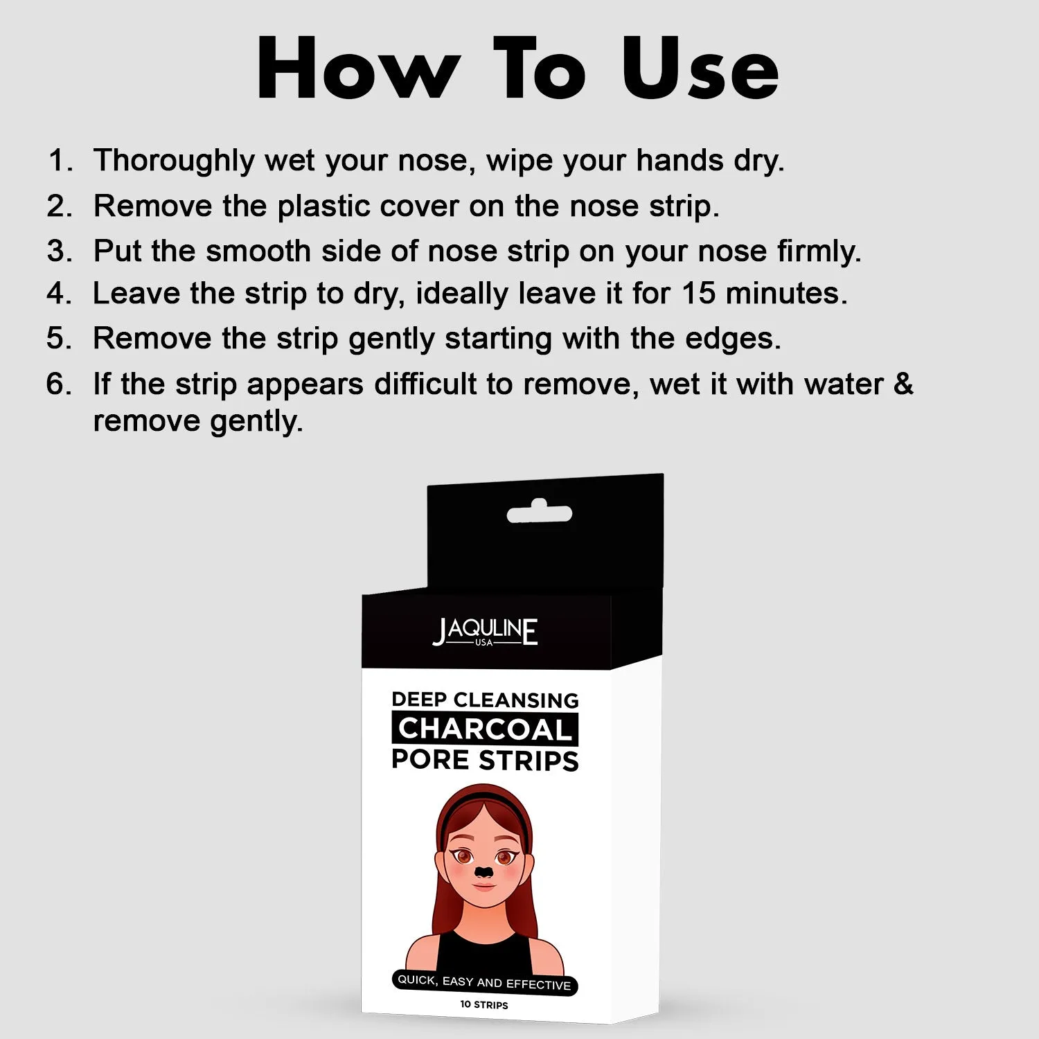Deep Cleansing Charcoal Pore Strips