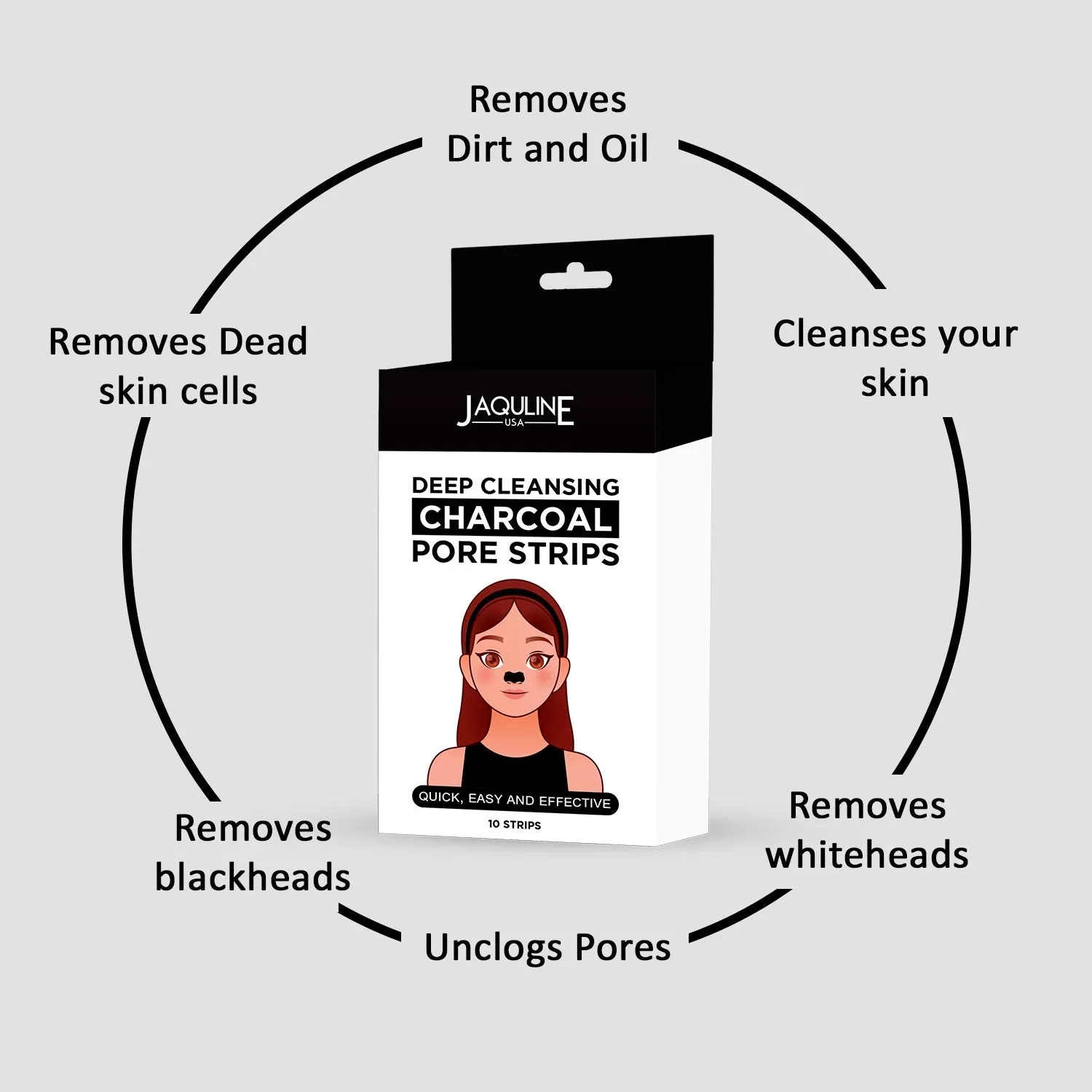 Deep Cleansing Charcoal Pore Strips