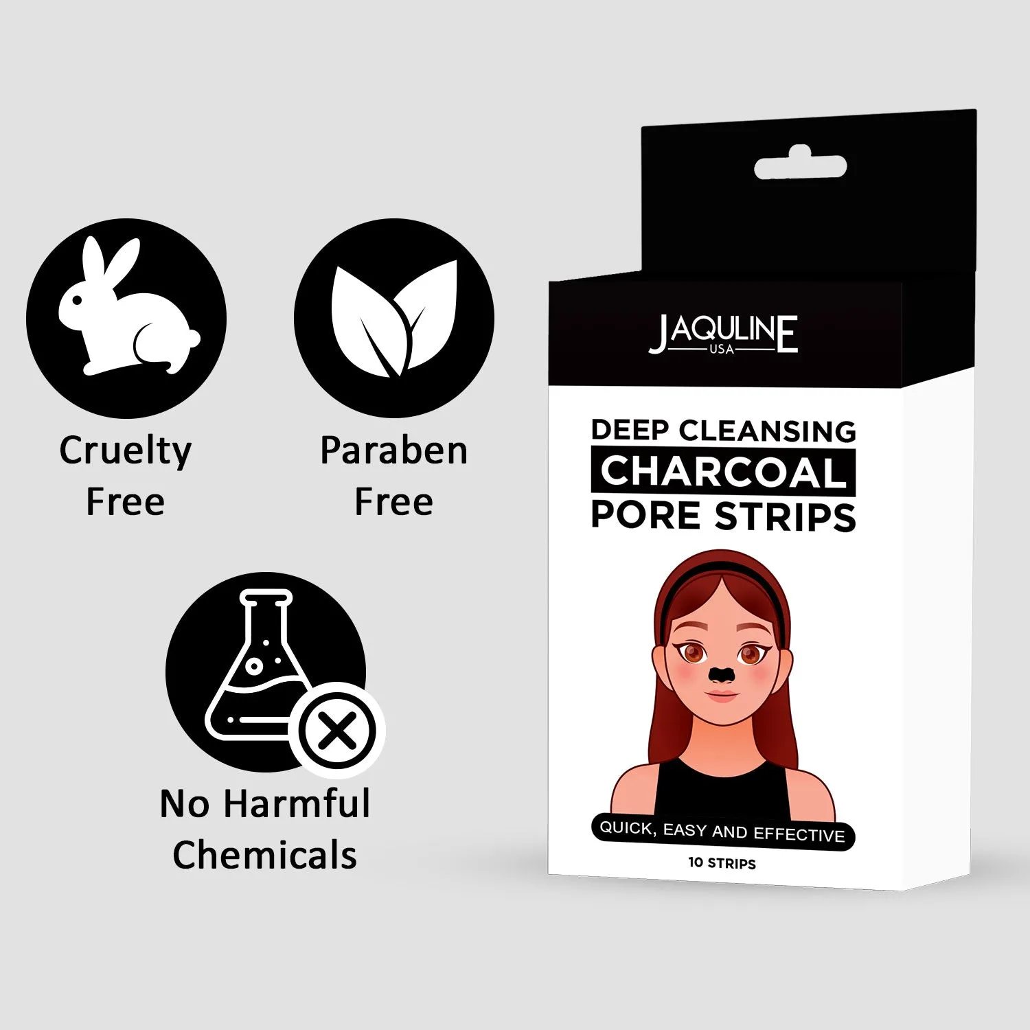 Deep Cleansing Charcoal Pore Strips
