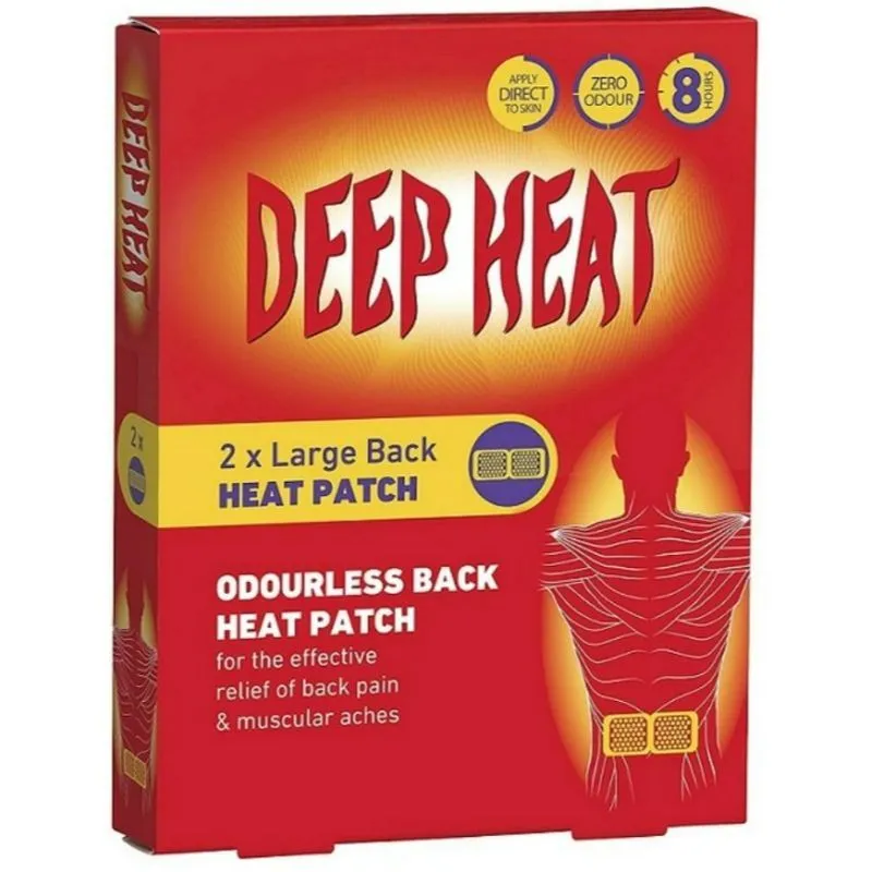 Deep Heat Muscle Rescue Patch 2 PC