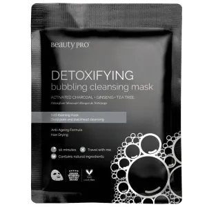 DETOXIFYING Bubbling Cleansing Charcoal Sheet Mask - Vegan