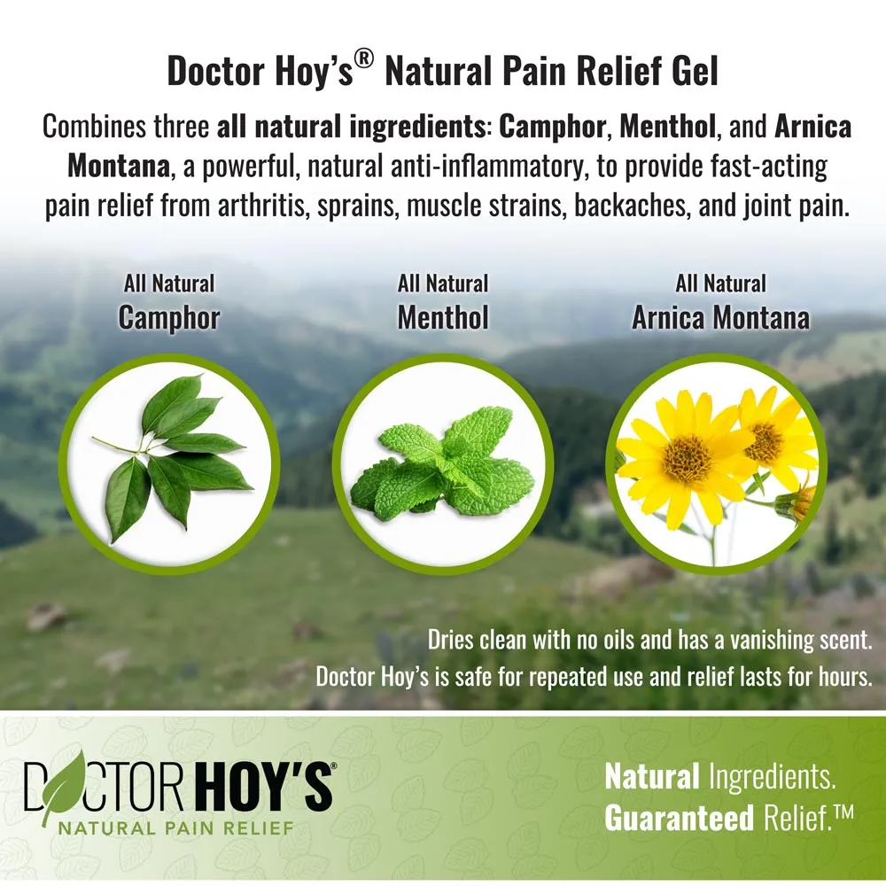 Doctor Hoy's Natural Pain Relief Gel (6 oz.) | Topical Gel to Relieve Pain