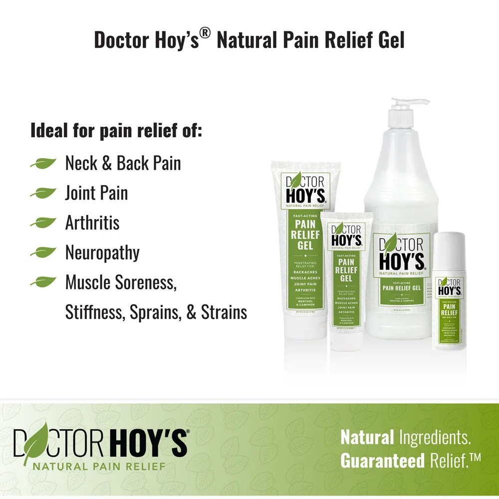 Doctor Hoy's Natural Pain Relief Gel (6 oz.) | Topical Gel to Relieve Pain