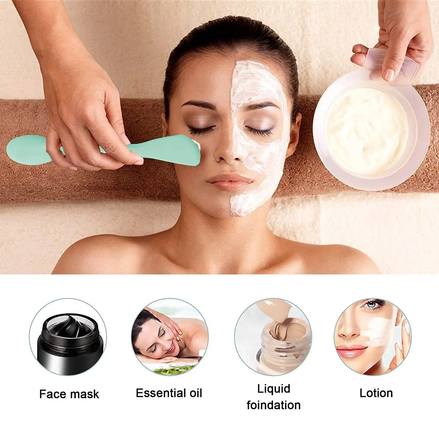 Double Side Silicone Face Mask Brush ( 2 pcs)