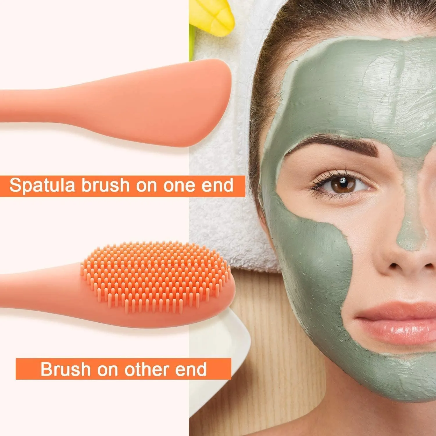 Double Side Silicone Face Mask Brush ( 2 pcs)