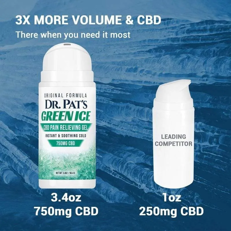 Dr. Pat's Green Ice CBD Pain Cream