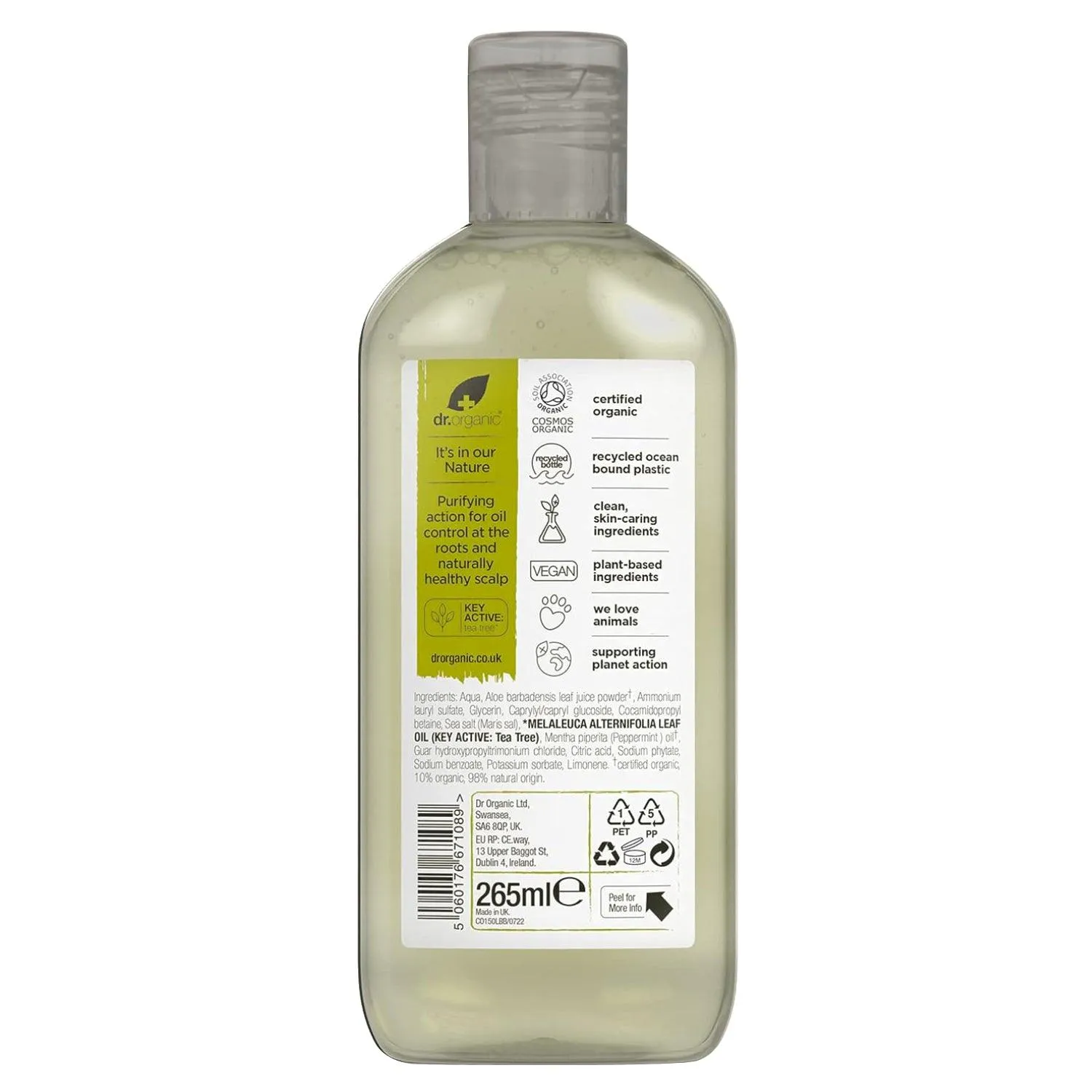 Dr.Organic Tea Tree Shampoo 265ml