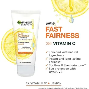 Garnier Skinactive Fast Bright Day Cream with 3x Vitamin C & Lemon 50ml