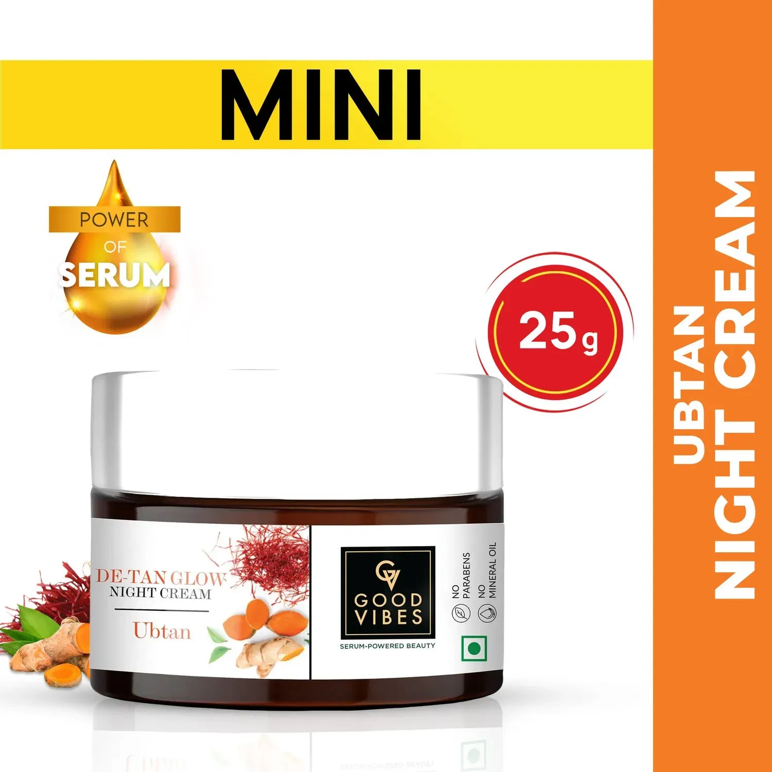 Good Vibes Ubtan De Tan Night Cream 25g (GT)