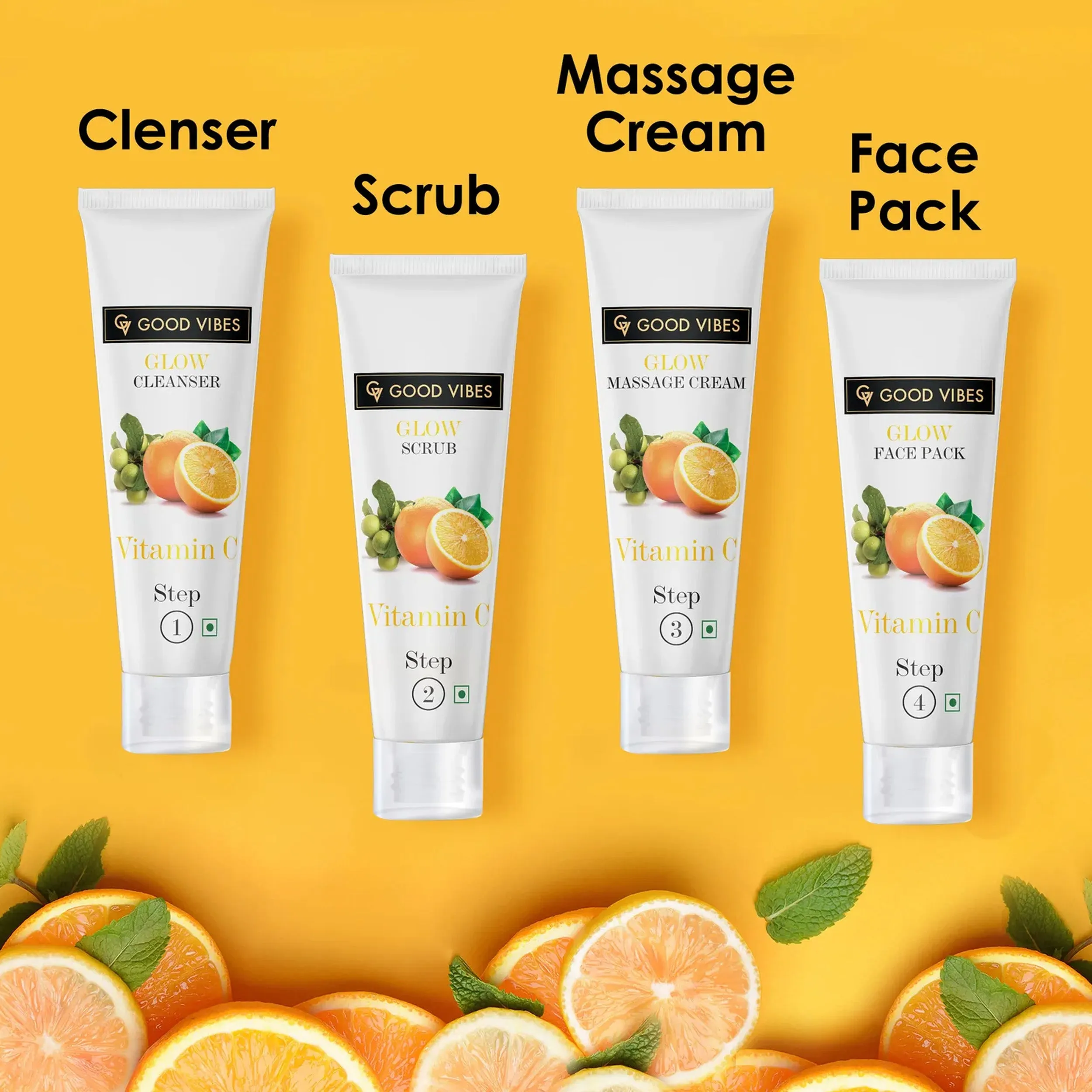 Good Vibes Vitamin C Glow Facial Kit (40g)
