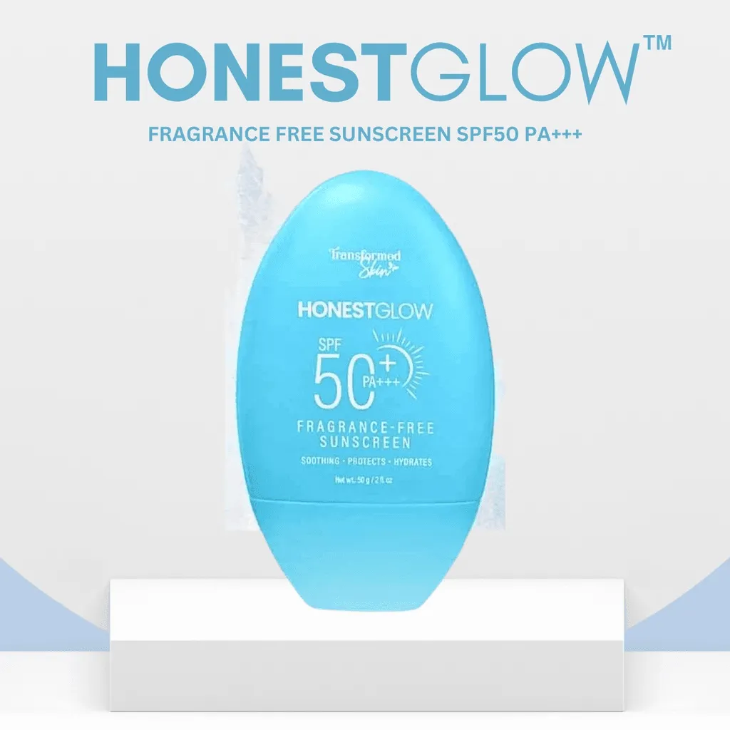 Honest Glow Fragrance Free Sunscreen SPF50 PA    - 50g