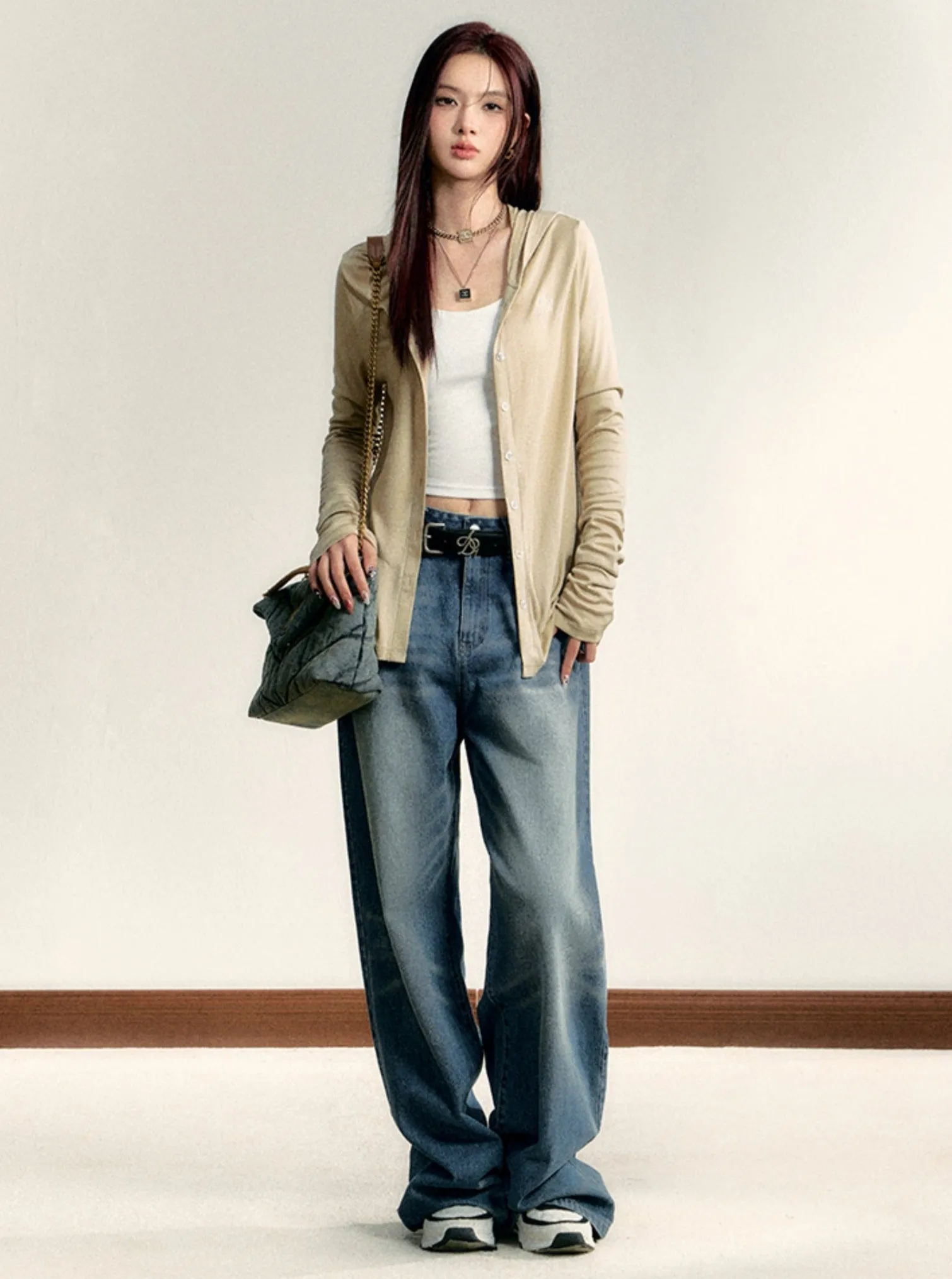 Hooded Sheer Sunscreen Cardigan Coat