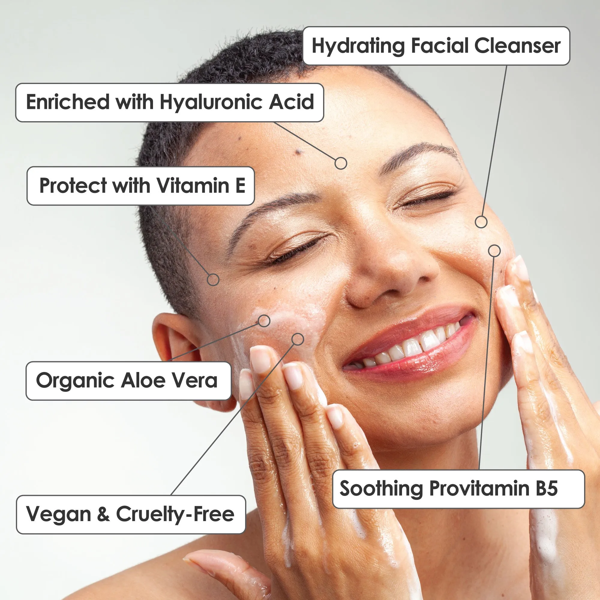 Hydrating Facial Cleanser with Vitamins B   E