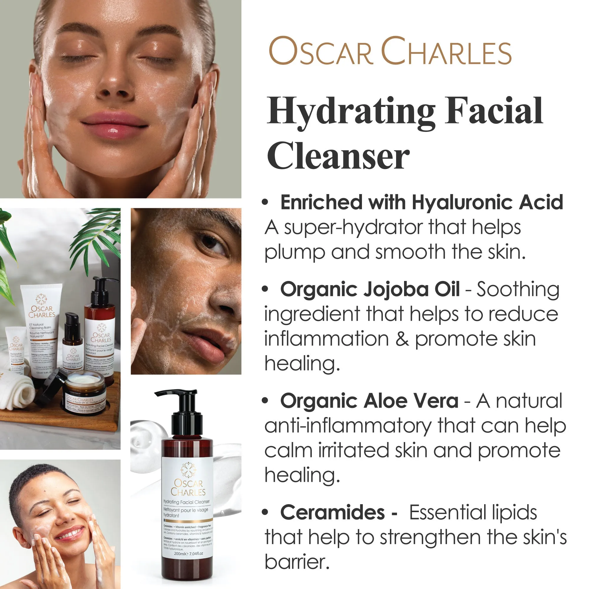 Hydrating Facial Cleanser with Vitamins B   E
