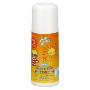 Just Gentle Baby & Kids Sun Protection Roll On applicator SPF50 | Mineral Base & Non Nano
