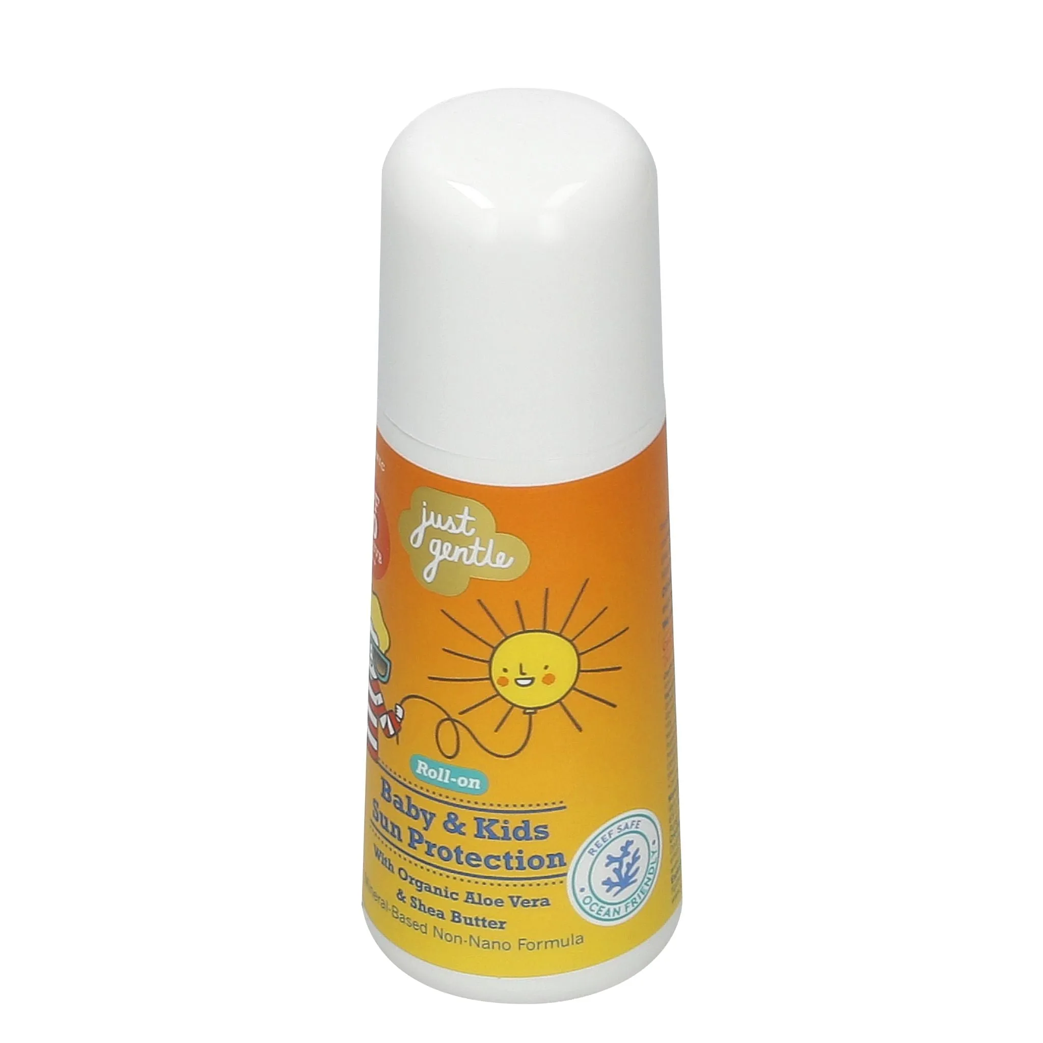 Just Gentle Baby & Kids Sun Protection Roll On applicator SPF50 | Mineral Base & Non Nano