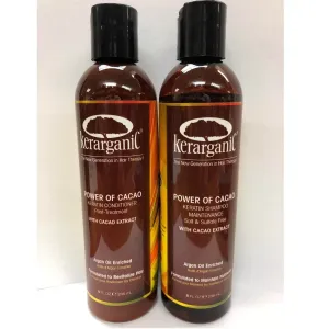 Kerarganic Keratin Power of Cacao Keratin Shampoo & Conditioner 236 ml/8 oz SET