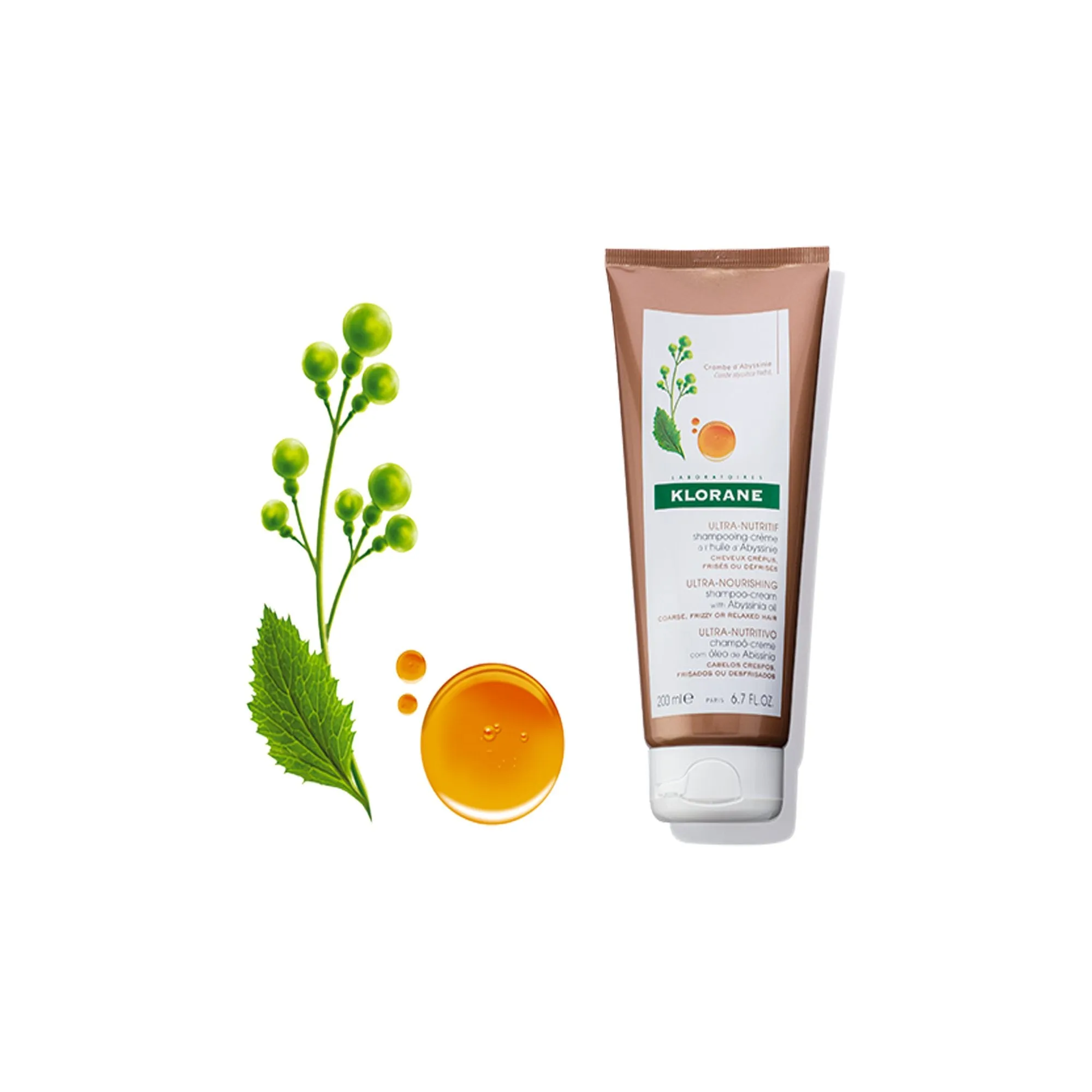 Klorane SHAMPOO-CREAM WITH ABYSSINIA OIL