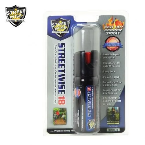 Lab Certified Streetwise 18 Pepper Spray 2 oz TWIST LOCK