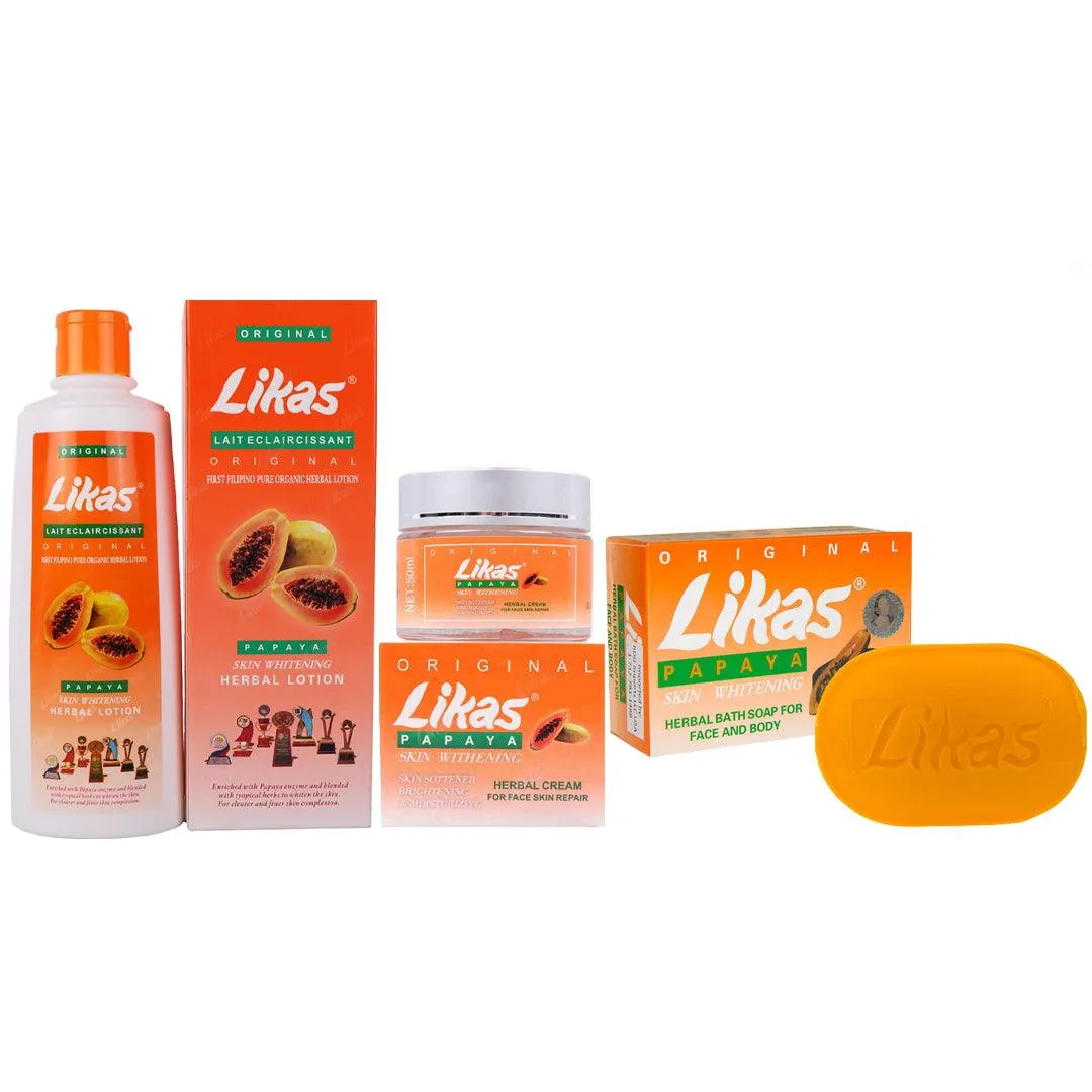 Likas Papaya Skin Whitening 3Pcs Set