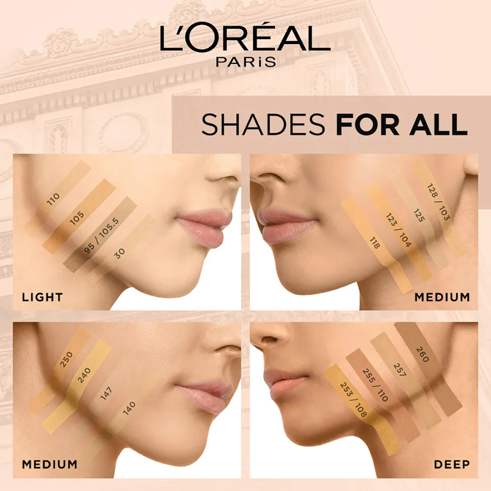 L’Oréal Paris Infallible 24H Matte Cover Liquid Foundation, 95 Light Linen, 35 ml