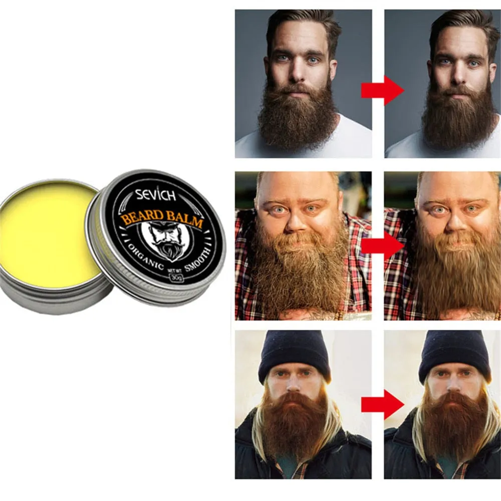 MEN's Beard Balm Wax Moisturizing Smoothing Dashing Gentlemen Beard Groomed Charming Beard Styling Professional Care Cream