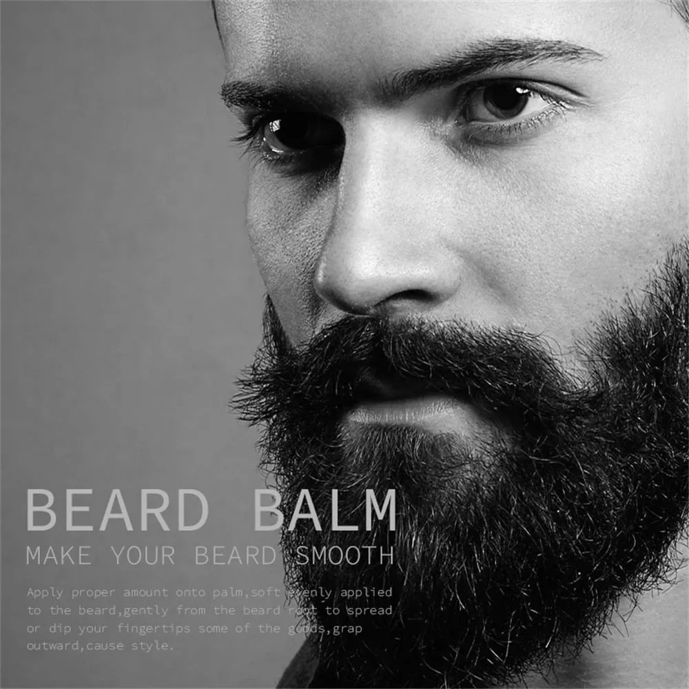 MEN's Beard Balm Wax Moisturizing Smoothing Dashing Gentlemen Beard Groomed Charming Beard Styling Professional Care Cream