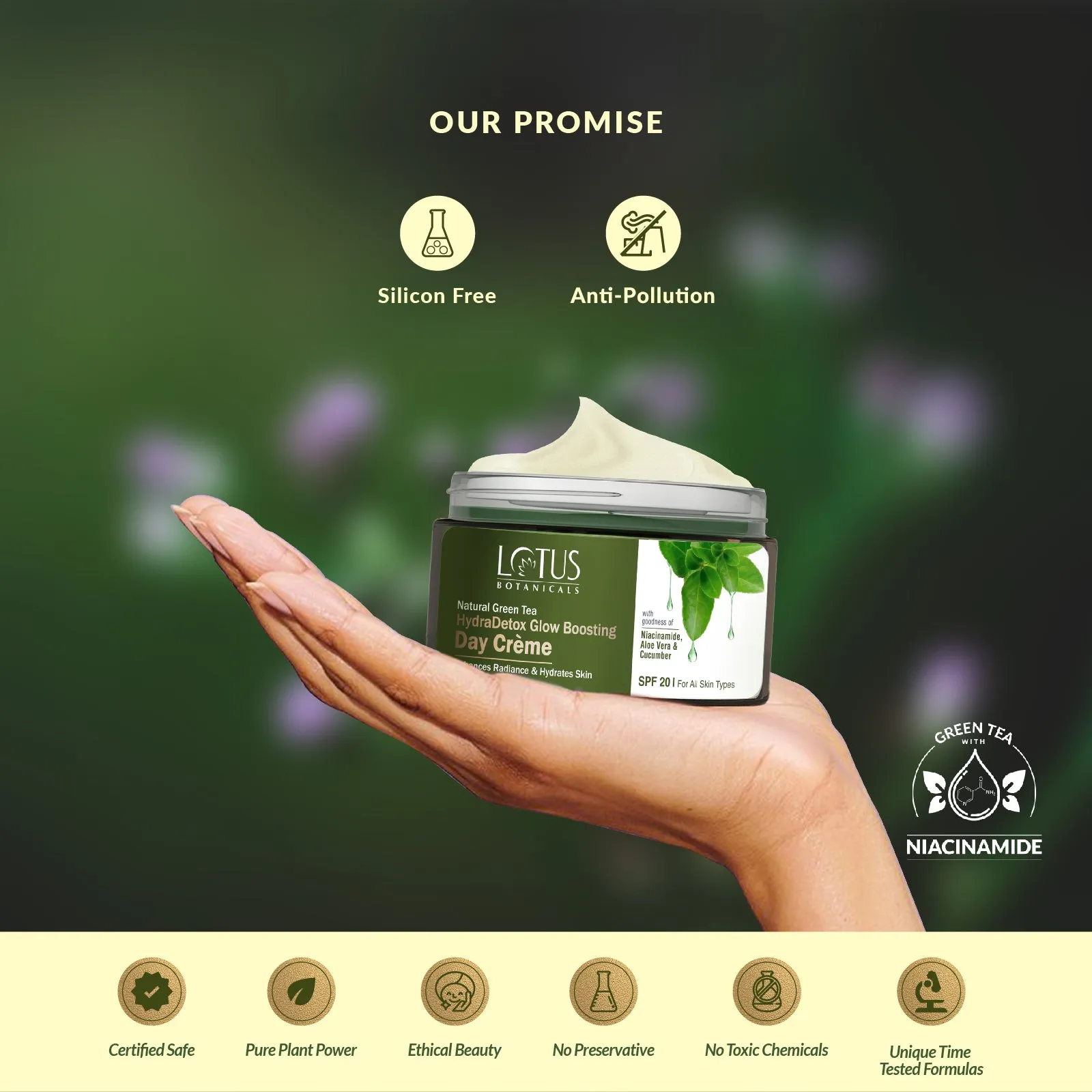 Natural Green Tea HydraDetox Glow Boosting Day Crème SPF 20