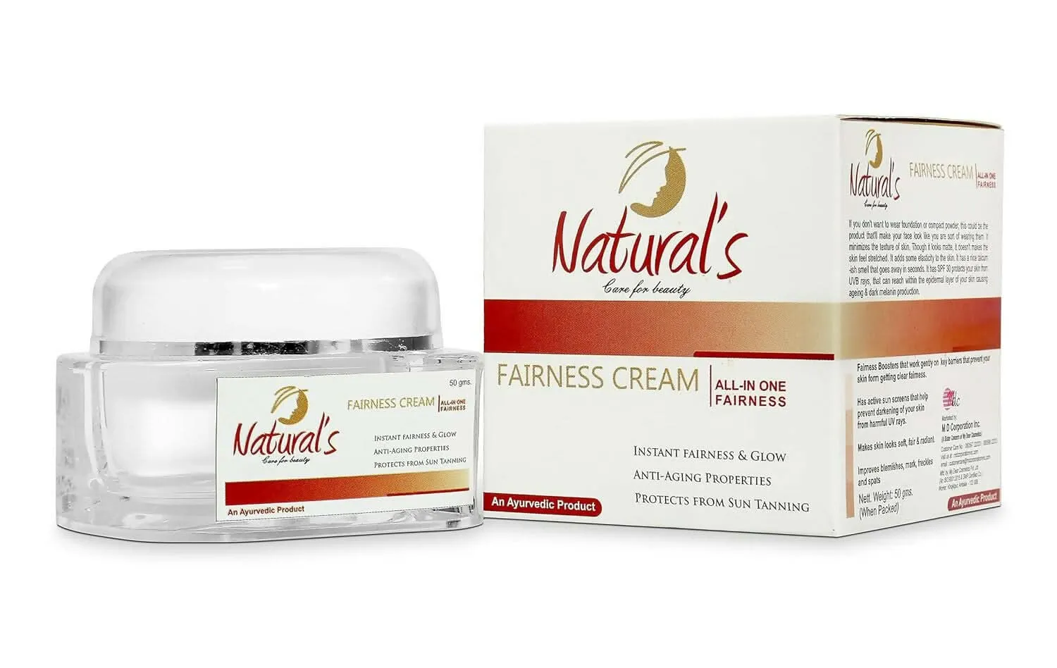 Natural's Care For Beauty - Fairness/Whitening Cream ( 50g )
