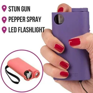 Olympian Pepper Spray AND Stun Gun AND Flashlight TRIPLE Protection