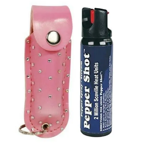 Pepper Shot 10% OC Rhinestone Bling Pepper Spray Self Defense