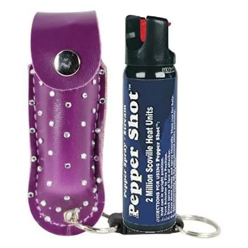 Pepper Shot 10% OC Rhinestone Bling Pepper Spray Self Defense