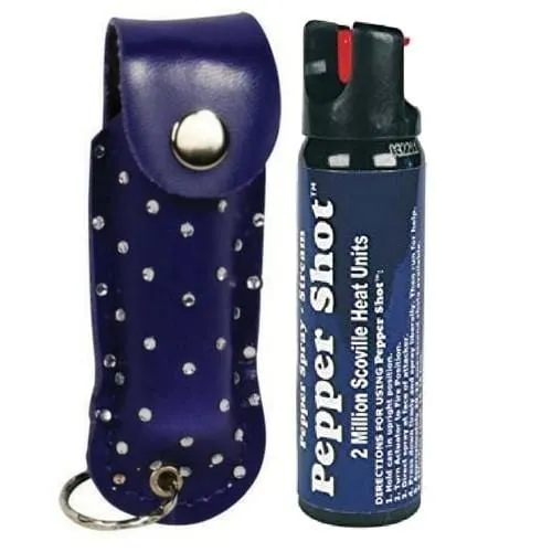 Pepper Shot 10% OC Rhinestone Bling Pepper Spray Self Defense