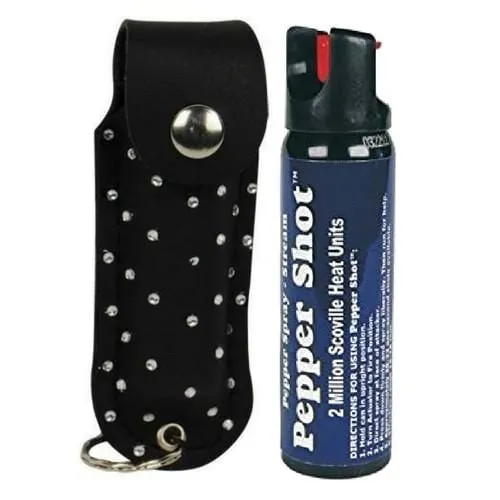 Pepper Shot 10% OC Rhinestone Bling Pepper Spray Self Defense