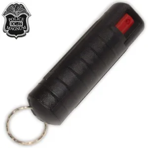 Pepper Spray 1/2 Ounce OC-17 with Clip and Keychain - Black