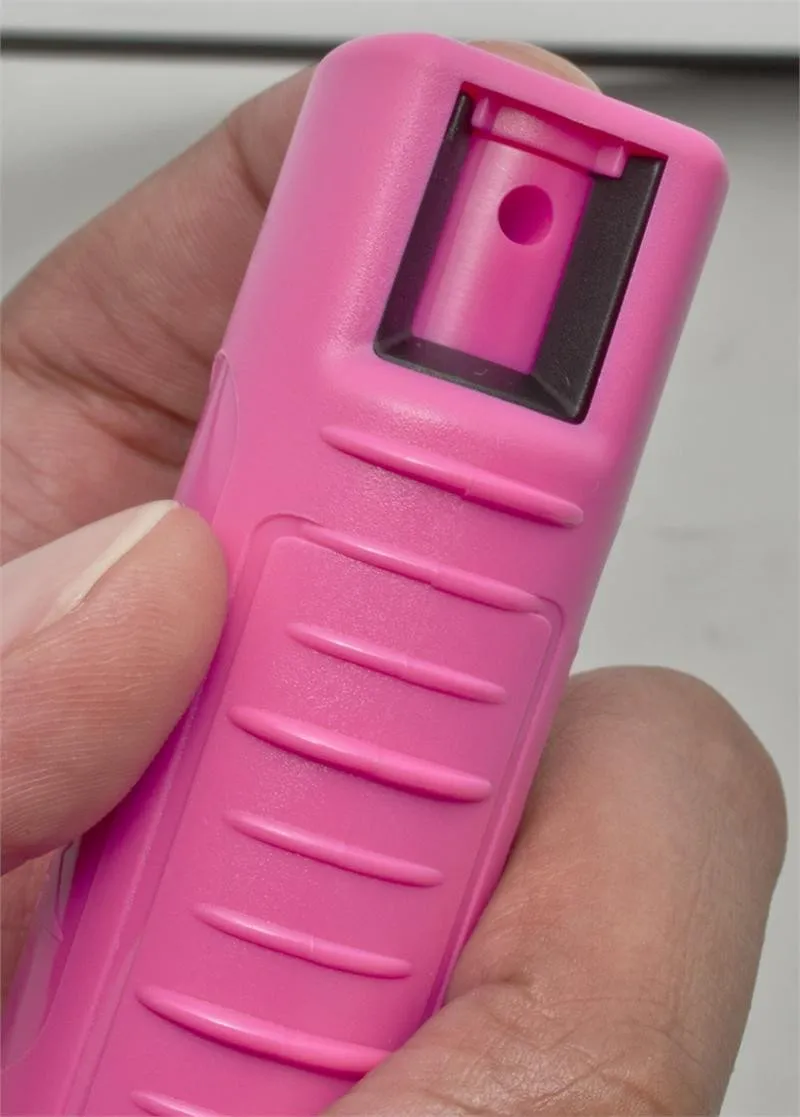 Pepper Spray 1/2 Ounce OC-17 with Clip and Keychain - Hot Pink